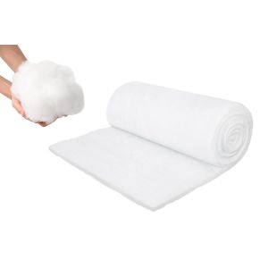 Rouleau de neige artificielle pour d&eacute;corations de No&euml;l, tapis de neige blanc en polyester de 1,5 m - Neuf