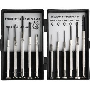 Kalanka-Tournevis De Pr&eacute;cision 11 En 1 &iquest; Mini Tournevis Avec Embout Magn&eacute;tique, Set De Tournevis Lunettes Pour R&eacute;paration De Montres, T&eacute;l&eacute;phones Et Appareils &Eacute;lectroniques - Neuf