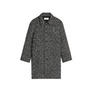 Manteau En Tweed De Laine Grise Céline Camden Pour Homme - Neuf