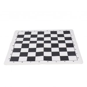 Échiquier En Similicuir Pu À Carreaux Noirs Et Blancs, Durable, Pliable, Portable, Léger, Idéal Pour Les Jeux D'échecs - Neuf
