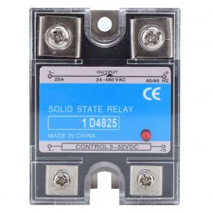 Relais statique 3-32 V CC, entree 24-480 V CA, charge CC CA, SSR, equipements electriques (BERM-1D 4825) - Neuf