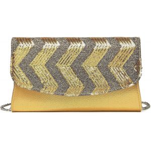 RFCBC-Pochette Clutch Femme pour noel satin, Sac à Main de Soirée en Paillettes Brillant,Sac Cadeau Chic Femme - Neuf