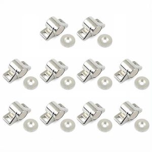 10PCS Serrure de porte d'armoire magnétique avec aimant néodyme Armoire Loquet Fermeture Quincaillerie pour Cuisine C - Neuf