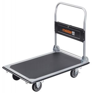 VornixorSarlshopChariot de plateforme - Pliable - Jusqu'&agrave; 300 kg de capacit&eacute; de charge - Frein de stationnement / Aide au transport avec roulettes pivotantes / Chariot pliable en acier / 8985540 - Neuf