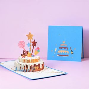CHECARZHN--NO1-Carte Invitation Joyeux Anniversaire Fille Carte Cadeau Homme Garcon Femme, 3D Pop Up Happy Birthday Carte De Joyeux Anniversaire Voeux Sautant Pour Vos Amis Et Amoureux De La Famille - Neuf