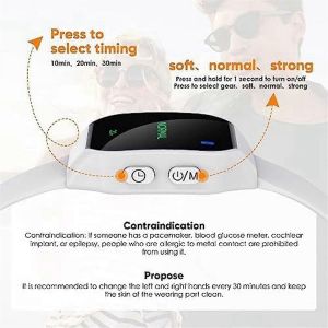 Montre &Eacute;lectrique Ems D'aide Au Sommeil,Bandes De Mal Des Transports,Blanc - Neuf