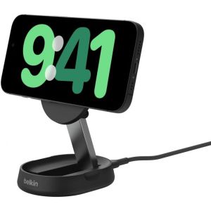 TIANYI-BoostCharge Pro chargeur sans fil magn&eacute;tique et pliable, chargeur Qi2 15W, support de recharge Qi2, chargeur induction compatible MagSafe, pour Apple iPhone 16/15/14, AirPods Pro - Noir - Neuf