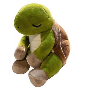 Poupée en peluche tortue colorée de dessin animé, mini poupée mignonne d'animal marin, poupée de chiffon-vert - Neuf