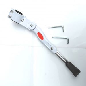 Vélo Kickstands, Se Dresse, À Hauteur Réglable Avec Anti-Dérapant Pied En Caoutchouc, En Alliage D'aluminium De Vélo Stand, De 24 À 27 Pouces Vélos, Bmx, 700c, Vtt - Neuf
