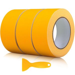 Goldband Lot De 3 Rubans Adh&eacute;sifs Professionnels De 50 Mm X 50 M-Large Ruban Adh&eacute;sif Pour Peintre-Ruban De Masquage Dor&eacute;-Ruban De Masquage-Ruban De Masquage-Ruban De Masquage-Ruban - Neuf