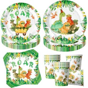 Letnerny-Kit Vaisselle Anniversaire,Party Set, Assiettes, Serviettes Et Gobelets, D&eacute;coration De Table, D&eacute;coration D'anniversaire,Assiette Carton Papier Tasses Serviettesr Nappe Pour F&ecirc;te De No&euml;l - Neuf