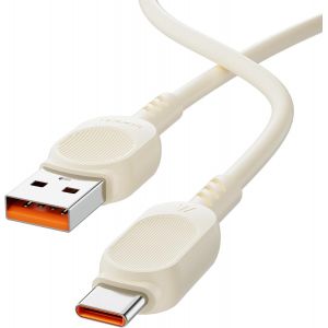 Eryi-Cable Usb A Vers Usb C 1 M, 7 A Usb C Cable Fast Charging Compatible Avec Huawei, Xiaomi, Samsung Galaxy S10 S9 S8 Plus, Note 9 8, A11 A20 A51, Lg G6 G7 V30 V35, Moto Z2 Z3, Beige - Neuf