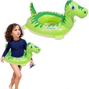KAL-Bou&eacute;e De Natation Gonflable, Dinosaure, Bou&eacute;e De Natation Pour Enfant, Aide &Agrave; La Natation Avec Si&egrave;ge De Natation, Jouet Aquatique - Neuf