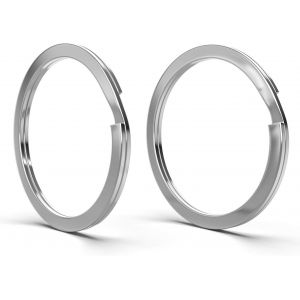 Kal-&reg; Anneaux Porte-Cl&eacute; U2013 Anneaux Pour Cl&eacute;s &Oslash; 25 Mm En Acier Tremp&eacute; U2013 Anneaux Pour Porte-Cl&eacute;s U2013 Anneaux Inoxydables U2013 Organisation Des Cl&eacute;s U2013 Key Ring - Key Holder (Lot De 25 - Neuf