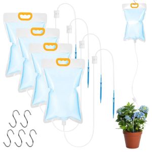 Sac Darrosage Automatique, Syst&egrave;me Dirrigation avec Interrupteur de Commande R&eacute;glable, Dispositifs Arrosage pour Plantes Int&eacute;rieur Ext&eacute;rieur, 5 Pi&egrave;ces 3,5 L - Neuf