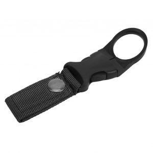 Porte-bouteille d'eau extérieur Clip pour camping Randonnée Cyclisme Pêche Boucle multifonctionnelleNoir - Neuf