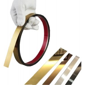 Moulure décorative flexible autocollante pour mur,miroir,décoration de meubles,noir,5,5 m x 4 cm - Neuf
