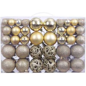 Or 100Pcs Boules de No&euml;l, 3-6Cm de Diff&eacute;rentes Tailles Boule de No&euml;l Arbre de No&euml;l, D&eacute;corations d'Arbre de - Neuf