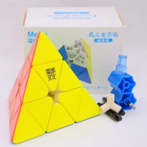 MoYu Weilong Puzzle Magn&eacute;tique Pyramide Magn&eacute;tique Vitesse Magique Moyu 3x3x3 Magic Flagship Magn&eacute;tique Pyraminx Autocollant 3x3 Cube - Neuf