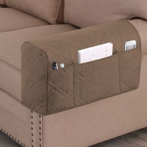 (B) Organisateur de chevet, housse de protection pour canapé, accoudoir, sac de rangement suspendu, sac de rangement antidérapant avec 3 poches pour lit/canapé/chaise, sac de rangement pour accoudoir - Neuf