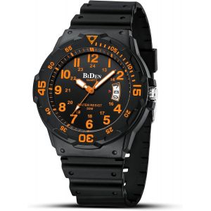 Montre Homme Montres Bracelets Etanche Design Analogique Lumineuses Acier Inoxydable Cadran Calendrie Fashion.[J98] - Neuf