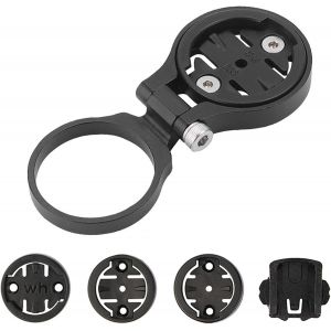 Bike Mount For Garmin Edge,Wahoo Elemnt,Bryton,Cateye,Aluminum Alloy,Adjustable Handlebar Mount (Black) - Neuf