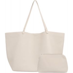 RFCBC-Sac Cabas Femme PU cuir Grande Capacité, minimaliste sac a main femme avec petit sac, grand sac bandoulière femme avec Boucle magnétique, Doux et confortable Léger et élégant, Blanc - Neuf