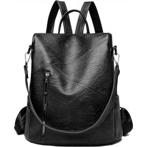 Sac &agrave; dos en cuir pour femme,classique et &eacute;l&eacute;gant,sac &agrave; bandouli&egrave;re,sac &agrave; main,sac &agrave; dos,sac &agrave; dos multi-usages,&eacute;tanche,anti-vol sac de voyage - Neuf