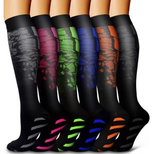 6 Paires De Cuivre Des Chaussettes De Contention (S/M) Pour Les Femmes Et Les Hommes. Idéal Pour Les Soins Médicaux, En Cours D'exécution, Les Soins Infirmiers, Et D'athlétisme. - Neuf