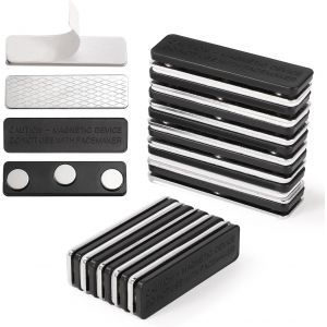 Kalanka-Lot De 12 Paires De Fermoirs Magn&eacute;tiques Pour Rideaux Occultants - Accessoires Pour Stores De Fen&ecirc;tre - Aimants Avec Colle - Clips Pour Rideaux Occultants - Neuf