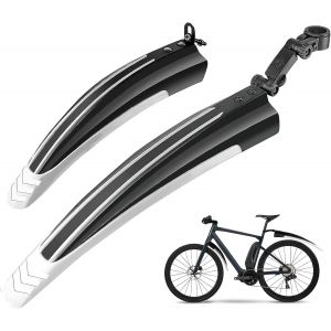 Garde-Boue De Vélo,Montagne Cyclisme Vtt Route Réglable Universelle Epaissir Elargir Les Ailes Avant Garde-Boue Arrière Pour Selle De Single Speed Vélo Fixie Urbain Gravel Bike - Neuf