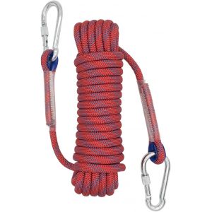 Eryi-Corde D'escalade, 10mm Corde À Usages Multiples, Corde Extérieure Durable Pour Le Camping, La Randonnée, Les Aventures En Plein Air, L'ancrage Des Quais Et Les Projets Familiaux (Rouge, 10m) - Neuf