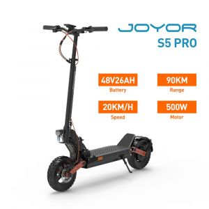 Trottinette &Eacute;lectrique Tout-Terrain Pliable Joyor S5 Pro 10 Pouces, Moteur 500 W, Batterie 48 V 26 Ah, Certifi&eacute;e Abe - Neuf