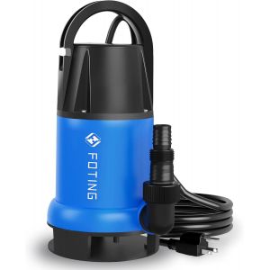 VornixorSarlshopPompe d&iquest;&eacute;vacuation pour eaux charg&eacute;es, Moteur 750W, 19 500 L/h, Hauteur de refoulement max : 8.5 m, Profondeur d&iquest;immersion max : 7 m, Taille particules: 30 mm, Flotteur R&eacute;glable 4 Niv - Neuf