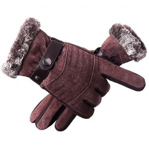 Gants De Neige Coupe-Vent Chaleur Réglable Continuer À Conduire Cyclisme Hommes A 3d Brown - Neuf