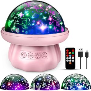Projecteur Ciel Étoilé Licorne - Veilleuse Bébé Rechargeable - Cadeau Et Jouet Pour Fille 3-8 Ans - Décoration Chambre Enfant - Neuf