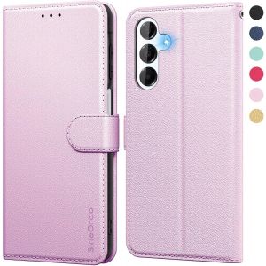 JGD-Coque pour Samsung Galaxy A16 4G / 5G &Eacute;tui Protection &agrave; Rabat, [Pochette de Portefeuille] Antichoc Clapet Housse en Cuir Case - Or Rose - Neuf