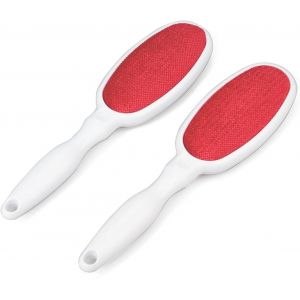 Pack De 2 Brosse À Charpie Réutilisables Double Face Brosse Adhésive Pour Vêtements De Poils D'animaux - Neuf