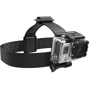 CMWX-GoPro/Fixation de Sangle de t&ecirc;te de cam&eacute;ra d'action, Sangle de t&ecirc;te de cam&eacute;ra d'action Sport et ext&eacute;rieur Compatible avec GoPro, Hero Session, DJI, Osmo, cam&eacute;ras d'action (GP-HDST - Neuf