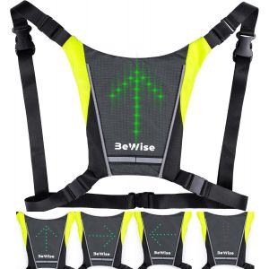 Subzonal-Gilet Velo Clignotant. Upgrade Gilet Led 2en1. Bretelles R&eacute;glables. Batterie Rechargeable En 4h Et 15h D'autonomie. T&eacute;l&eacute;commande Sans-Fil &Eacute;tanche. L'id&eacute;al Pour Profiter D'un Trajet Un Toute - Neuf