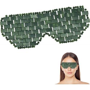 Jgd-Masque Pour Les Yeux En Jade, Masque De Jade Pour Les Yeux, Aide &Agrave; R&eacute;duire La Bouffissure Des Yeux, Soulage La Fatigue Des Yeux, Rem&egrave;des Naturels Pour Le Soin Des Yeux - Neuf