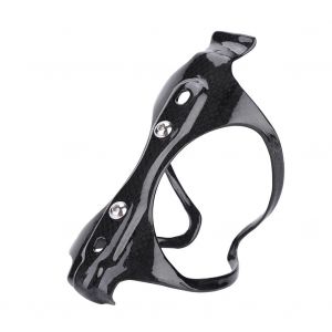 Porte-Bidon Leger En Fibre De Carbone Pour Velo (Noir Brillant) - Neuf