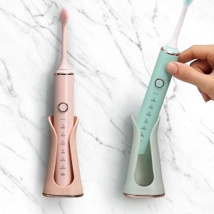 Vente promotionnelle Lot de 2 Porte-brosse à dents électrique mural,Porte-brosse à dents électrique autocollant pour douche de salle de bain,Silicone souple House de - Neuf