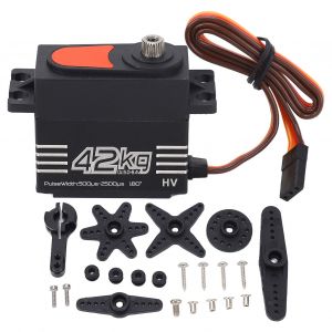 Servomoteur numérique 42KG, moteur sans balais à couple élevé, engrenage métallique pour chenille 1/8 1/10 RC - Neuf