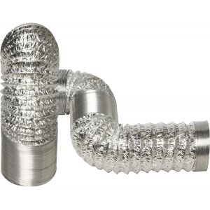 Tuyau flexible de ventilation 125 mm x 3 m - Tuyau d'évacuation - Tuyau pour chauffage et refroidissement - Ventilation et conditionnement d'air - ALD125_3 - Neuf
