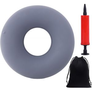 Coussin De Coccyx,Anneau D'assise Selon Op,Coussin D'assise H&eacute;morro&iuml;des,Anneau De Si&egrave;ge Gonflable Pour Femmes Enceintes Et Bureau,Gris,35 Cm - Neuf