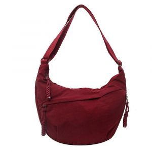 Sac bandouli&egrave;re en Demi Lune, Sac des Femmes d'&Eacute;paule en Nylon Hobo Bag Gris Moonbag Bum Sac Pour le Concert de la F&ecirc;te - Neuf