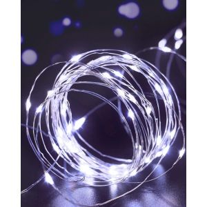 Pack De 2 Usb Alimenté Chaîne De Lumières, 20m/65,6 Ft 200 Led Fil De Cuivre Fée Des Lumières D'intérieur Pour La Fête De Noël, Chambre À Coucher, Un Mariage, Un Anniversaire, Noël - Neuf