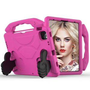 Coque Enfant Eva Antichoc Pour Ipad Pro 11 2024 Avec Support Pouce - Roserouge - Neuf