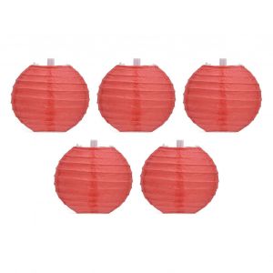 Lanternes Chinoises En Papier Rond Rouge De 4 Pouces Pour La Décoration De Mariage D'anniversaire - Neuf